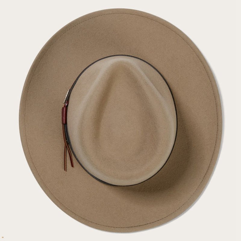 Light Brown Stetson Bozeman Men's Outdoor Hats | UK 01VJCOQPD