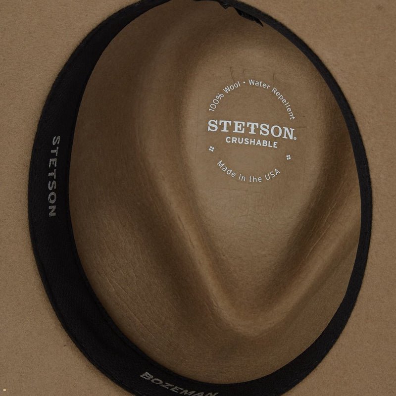 Light Brown Stetson Bozeman Men's Outdoor Hats | UK 01VJCOQPD