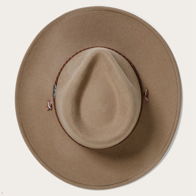 Light Brown Stetson Sagebrush Men's Outdoor Hats | UK 47EDPGBSC