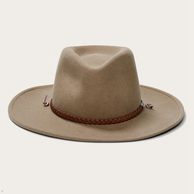 Light Brown Stetson Sagebrush Men\'s Outdoor Hats | UK 47EDPGBSC