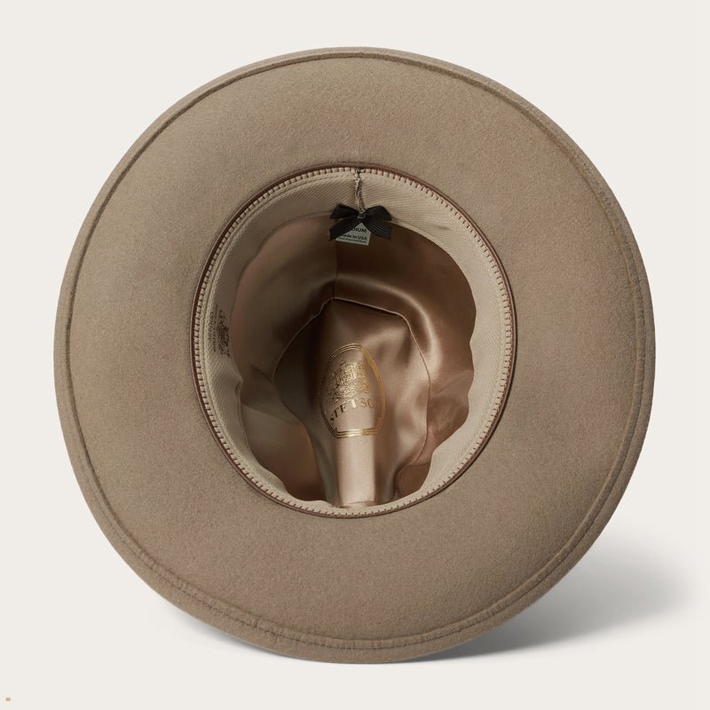 Light Brown Stetson The Mccrea Men's Fedoras | UK 63YOIXRQF