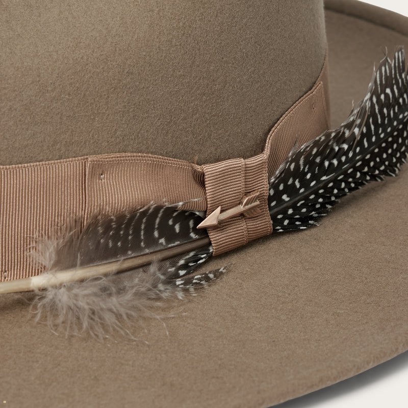 Light Brown Stetson The Mccrea Men's Outdoor Hats | UK 76MPVBWXH