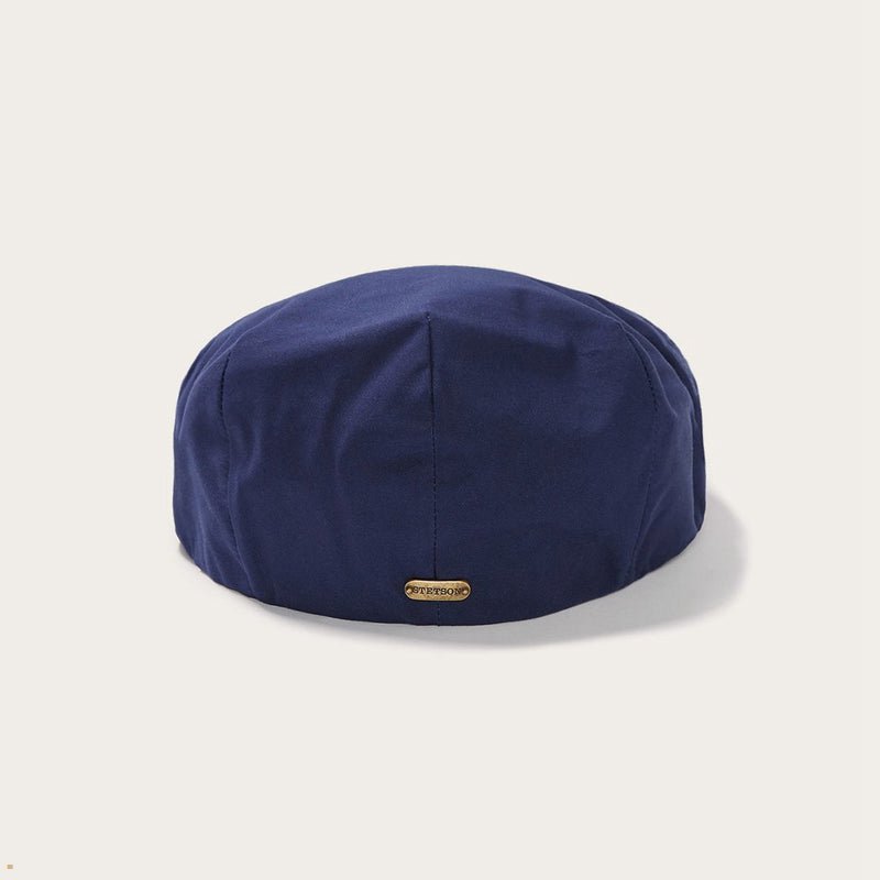 Navy Stetson Cambridge All-Weather Ivy Men's Caps | UK 38QDWBGJE