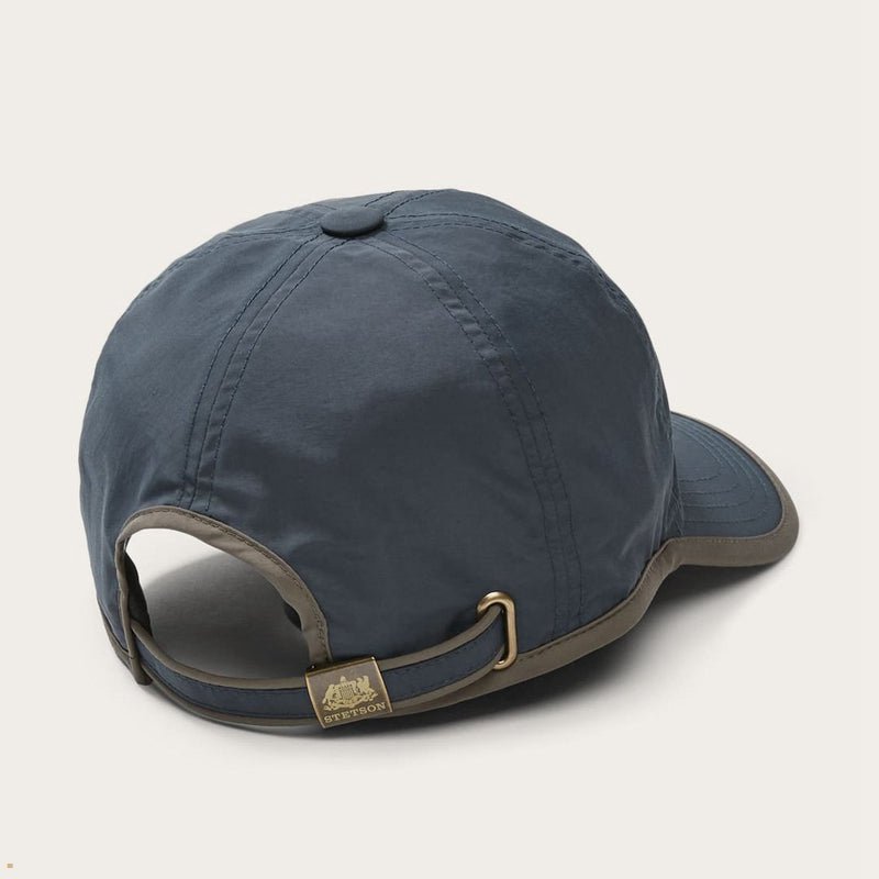 Navy Stetson Premium Protective Outdoor Men's Caps | UK 67IAXCSGW