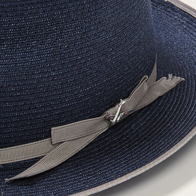 Navy Stetson Stratoliner Hemp Men's Fedoras | UK 23UGYNBLR