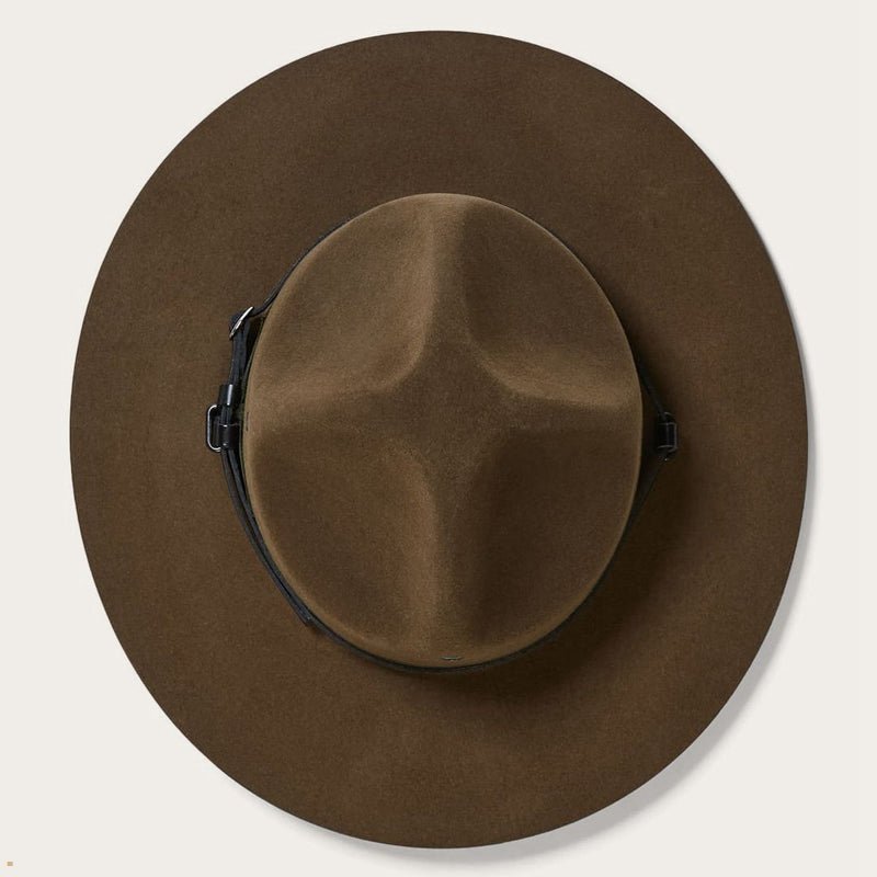 Olive Stetson Campaign Men's Outdoor Hats | UK 25EBAZITQ