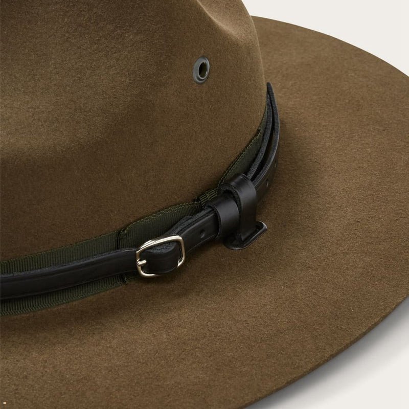 Olive Stetson Campaign Men's Outdoor Hats | UK 25EBAZITQ