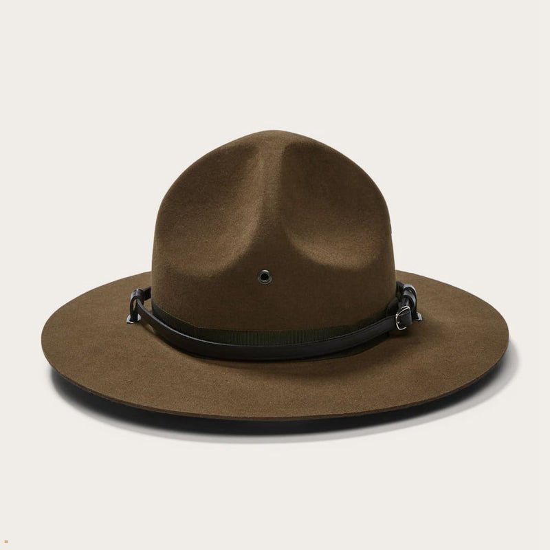 Olive Stetson Campaign Men\'s Outdoor Hats | UK 25EBAZITQ