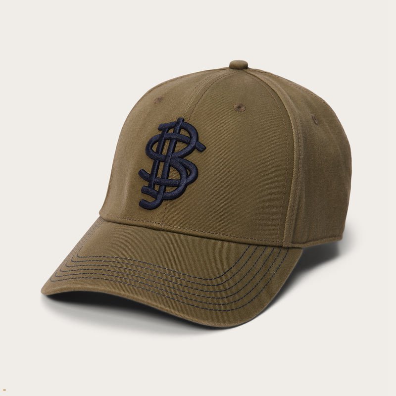 Olive Stetson Cotton Jbs Baseball Men's Caps | UK 49KRSTNCH