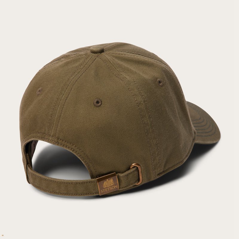 Olive Stetson Cotton Jbs Baseball Men's Caps | UK 49KRSTNCH