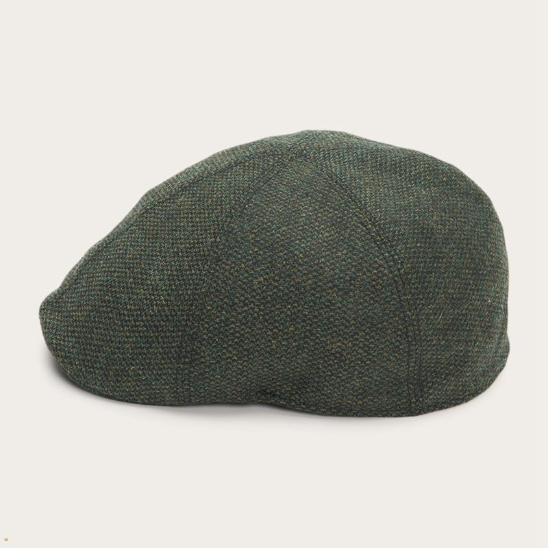 Olive Stetson Dart Men's Caps | UK 81QJOYFHA