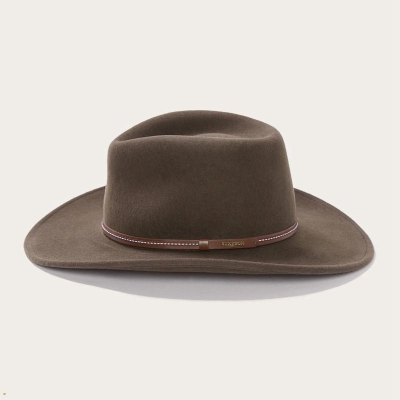 Olive Stetson Gallatin Men's Outdoor Hats | UK 81DQKRJGZ