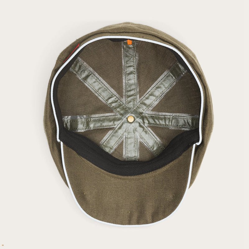 Olive Stetson Hatteras Outdoor Men's Caps | UK 54ILKYGBU