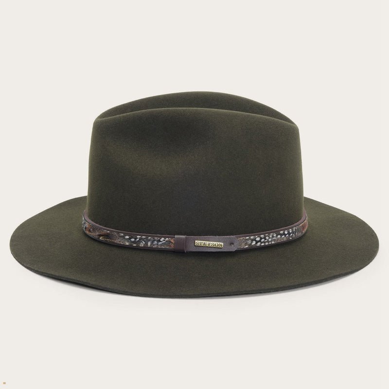 Olive Stetson Jackson Men's Outdoor Hats | UK 29FDHUJST