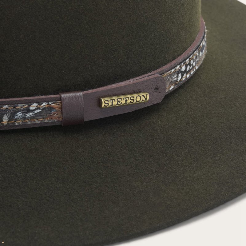 Olive Stetson Jackson Men's Outdoor Hats | UK 29FDHUJST