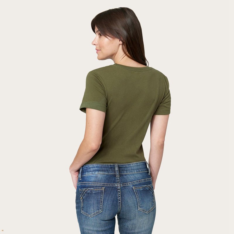 Olive Stetson Jane B. Rope Women's T-Shirts | UK 01CPGVTHZ