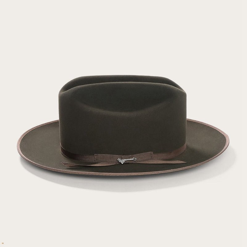 Olive Stetson Open Road Royal Deluxe Men's Western Hats | UK 54VHSGWFC