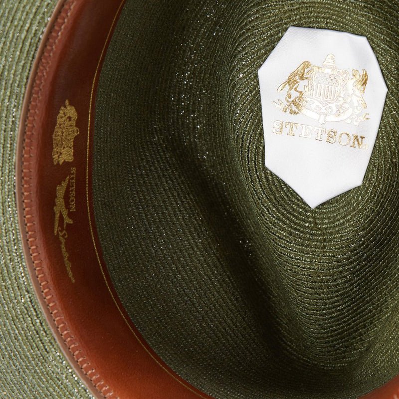 Olive Stetson Stratoliner Hemp Men's Fedoras | UK 94IPBYOCF