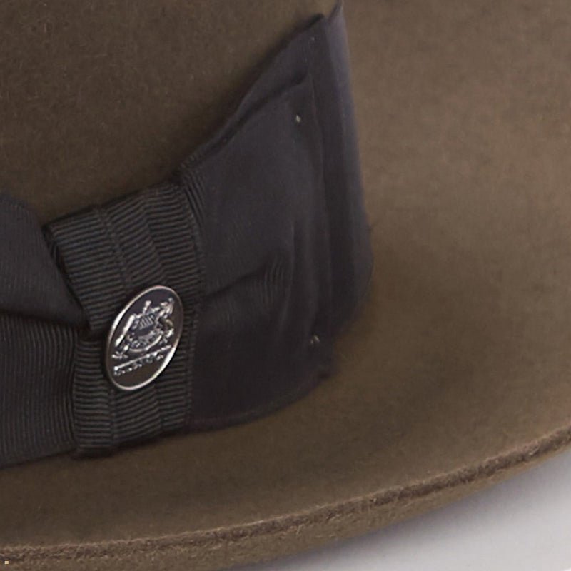 Olive Stetson Temple Men's Fedoras | UK 15UZYHJAO