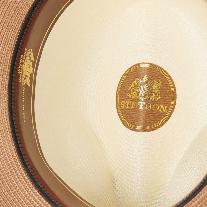 White Brown Stetson Andover Milan Men's Fedoras | UK 47GWOPFNK