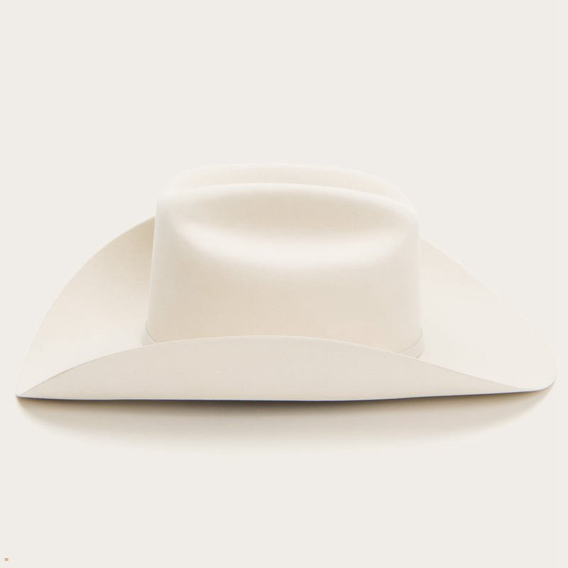 White Stetson El Amo Men's Western Hats | UK 83YJKLEIF