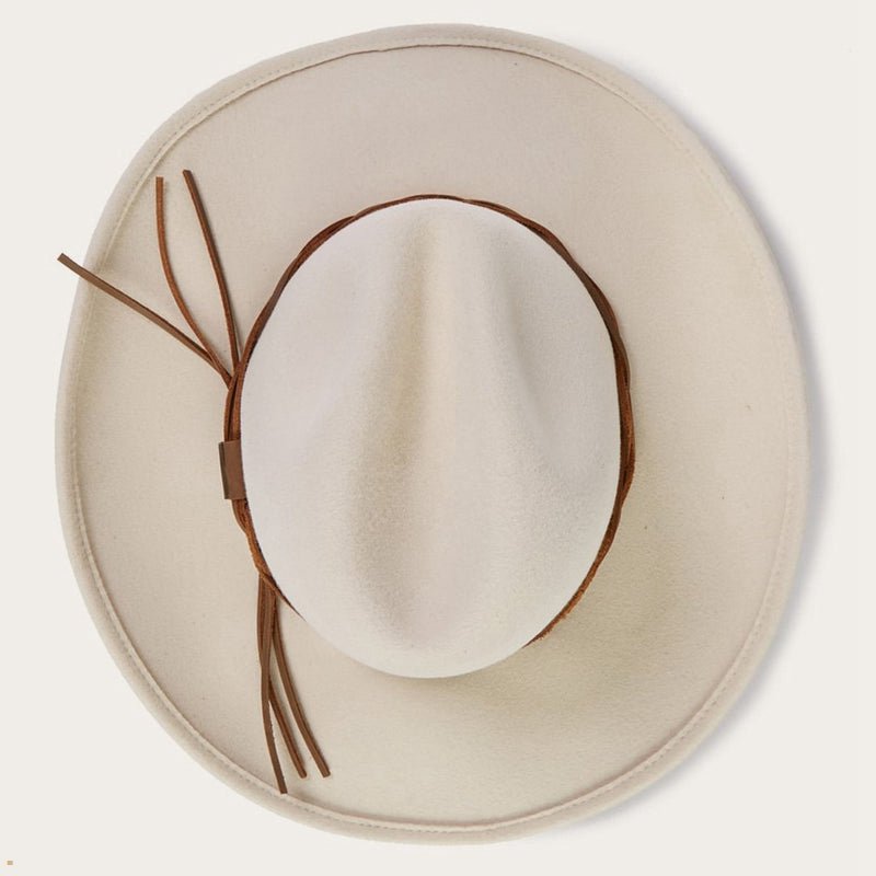 White Stetson Gus Crushable Men's Outdoor Hats | UK 42MYNHAPS