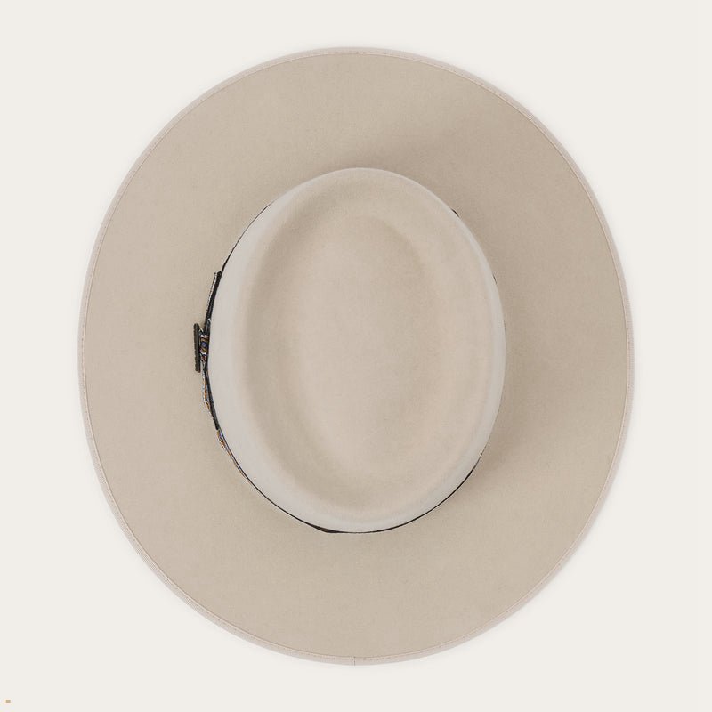 White Stetson Yancy Men's Outdoor Hats | UK 92CNZDTEB