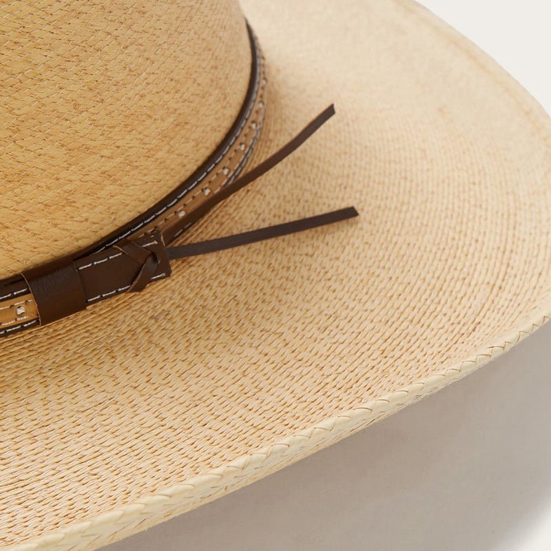 Yellow Stetson Sawmill Palm Leaf Men's Western Hats | UK 91HRDAUYT