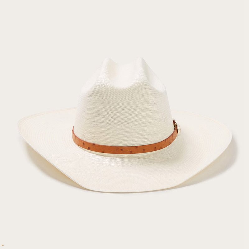 Beige Stetson El Noble 500x Straw Women's Cowboy Hats | UK 73KXNWAEO