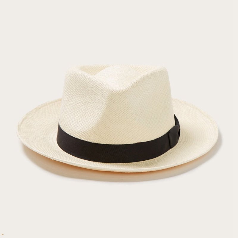 Beige Stetson Retro Panama Women's Fedoras | UK 18RWFPBZJ