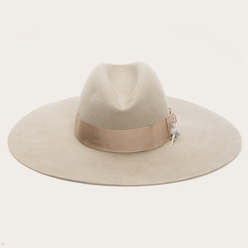 Beige Stetson The Rapture Women's Fedoras | UK 64XWFSJBZ