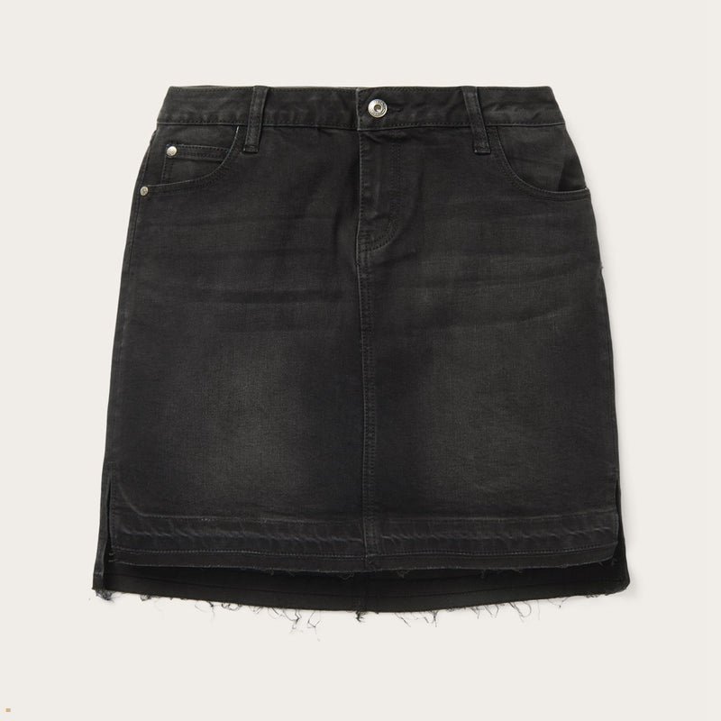 Black Stetson 5-Pocket Women's Skirts | UK 02BAQRKPD