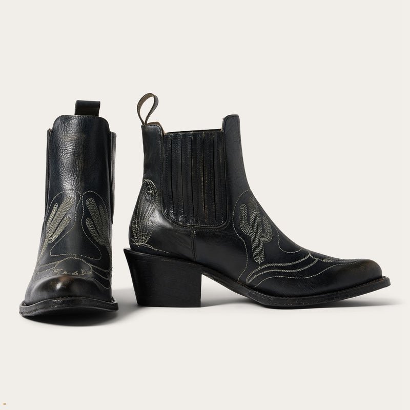 Black Stetson Sedona Women's Boots | UK 69MPTYSUO