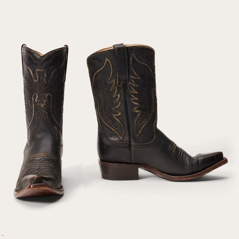 Black Stetson Tate Women's Boots | UK 41WFZHEVO