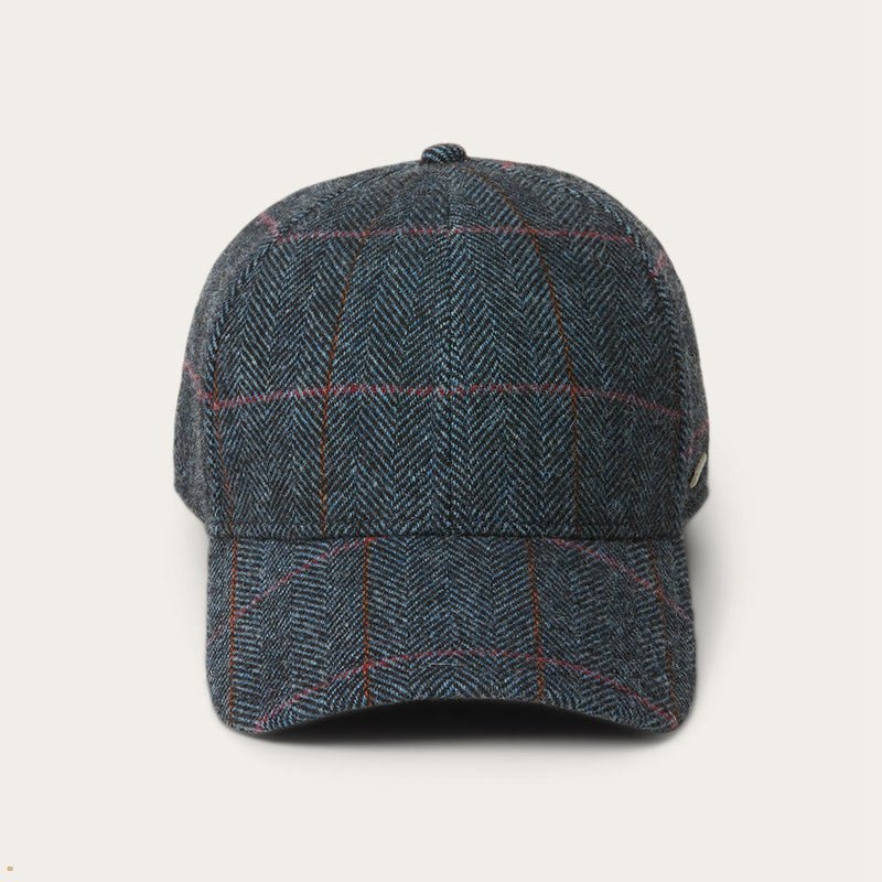 Blue Stetson Baseball Wool Men's Caps | UK 57QCPWFNG