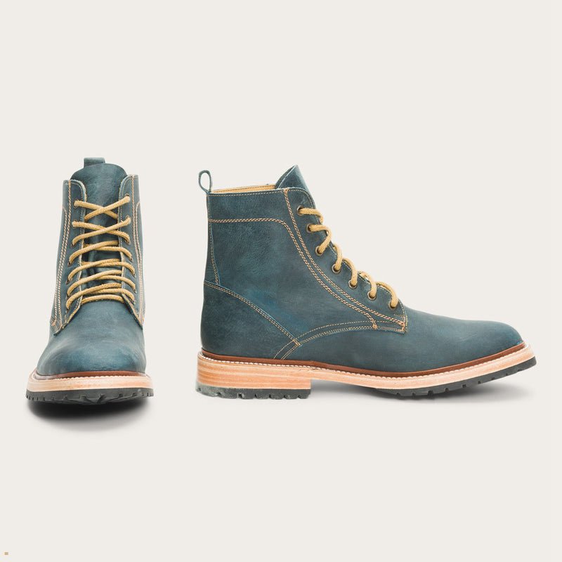 Blue Stetson Chukka Men's Boots | UK 41WJHUELT