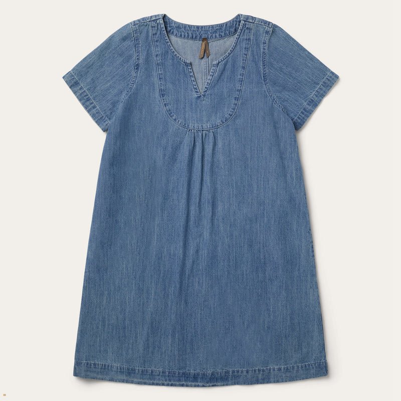 Blue Stetson Swing Women's Dresses | UK 41XPCBGOI