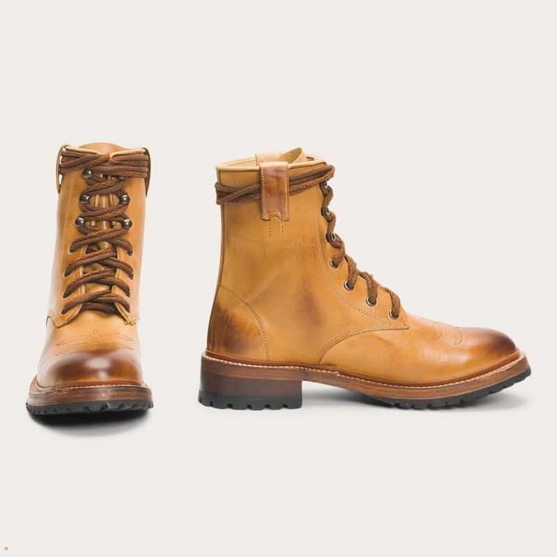 Brown Stetson August Women's Boots | UK 50PYJFLRW