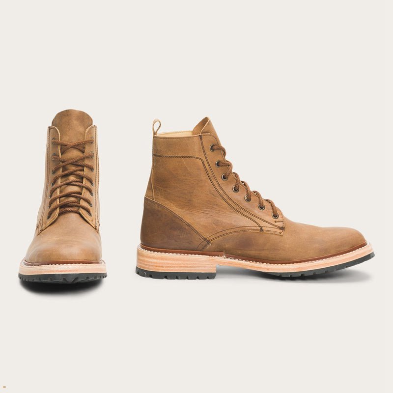 Brown Stetson Chukka Men's Boots | UK 16UOFIJKV