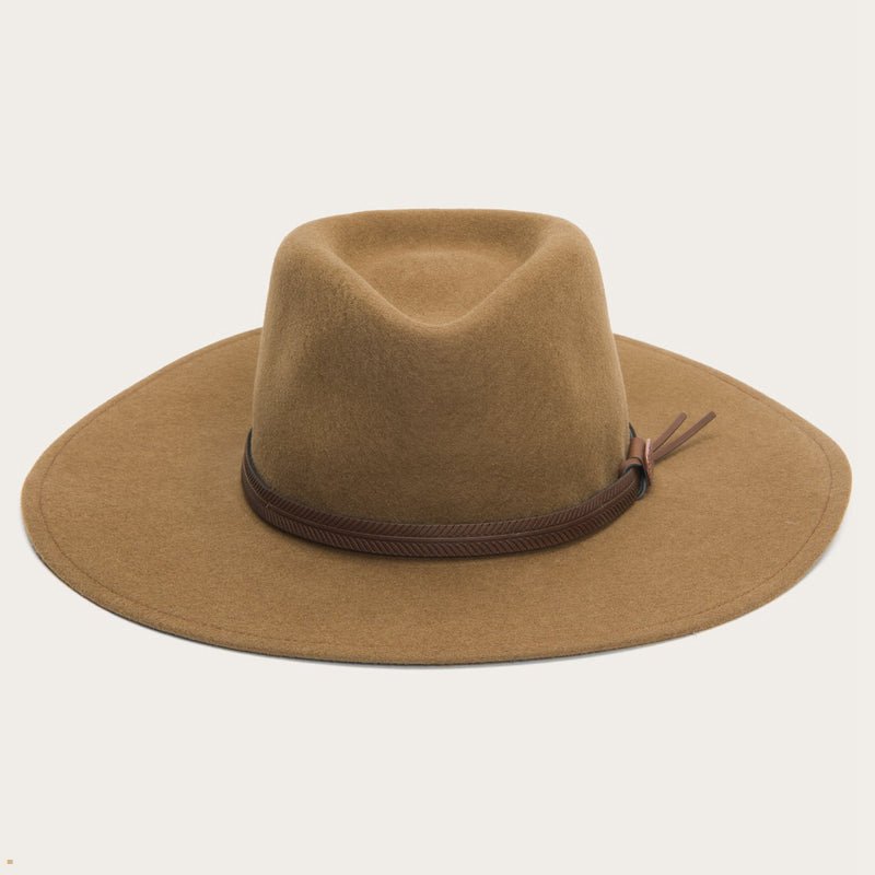 Brown Stetson Coloma Men's Outdoor Hats | UK 74LRNKZJX