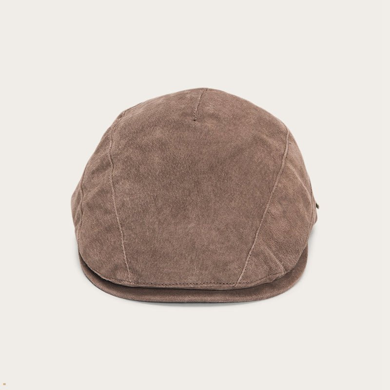 Brown Stetson Leven Men's Caps | UK 16IEJCVBT