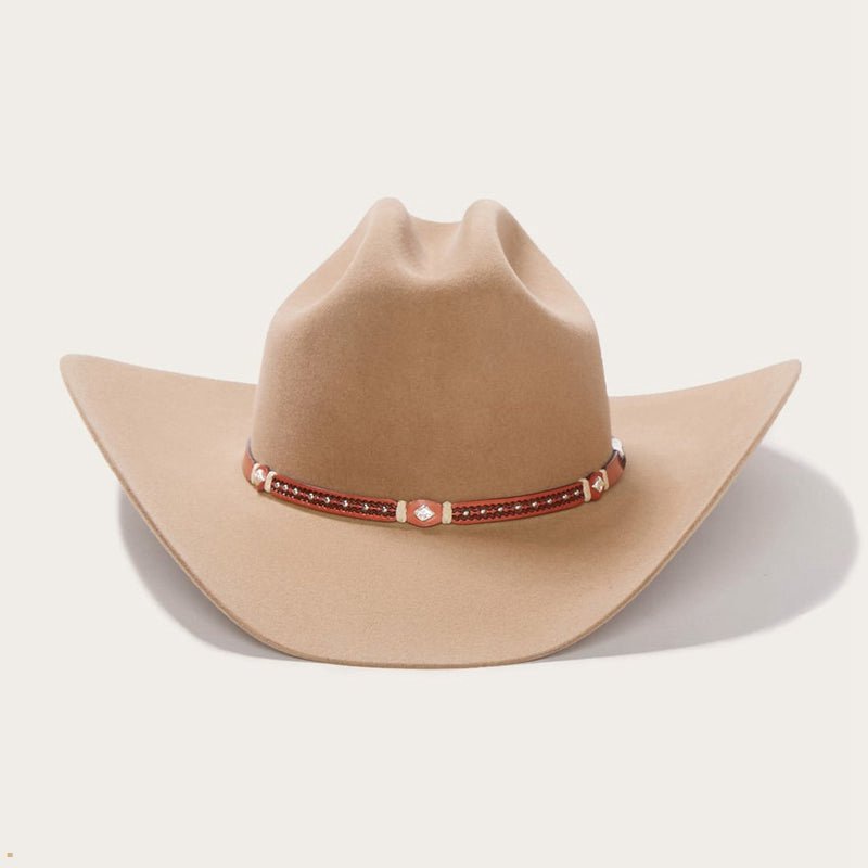 Brown Stetson Monterey 6x Men's Cowboy Hats | UK 74HXYCELZ