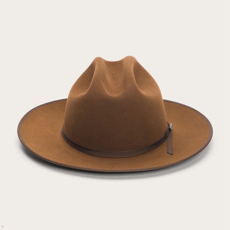 Brown Stetson Open Road Royal Deluxe Men's Western Hats | UK 50GNXJYWT