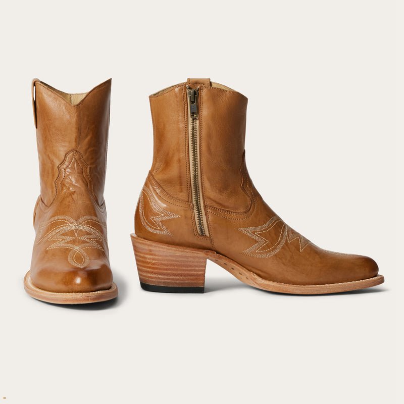 Brown Stetson Piper Women's Boots | UK 75OVWBUGD