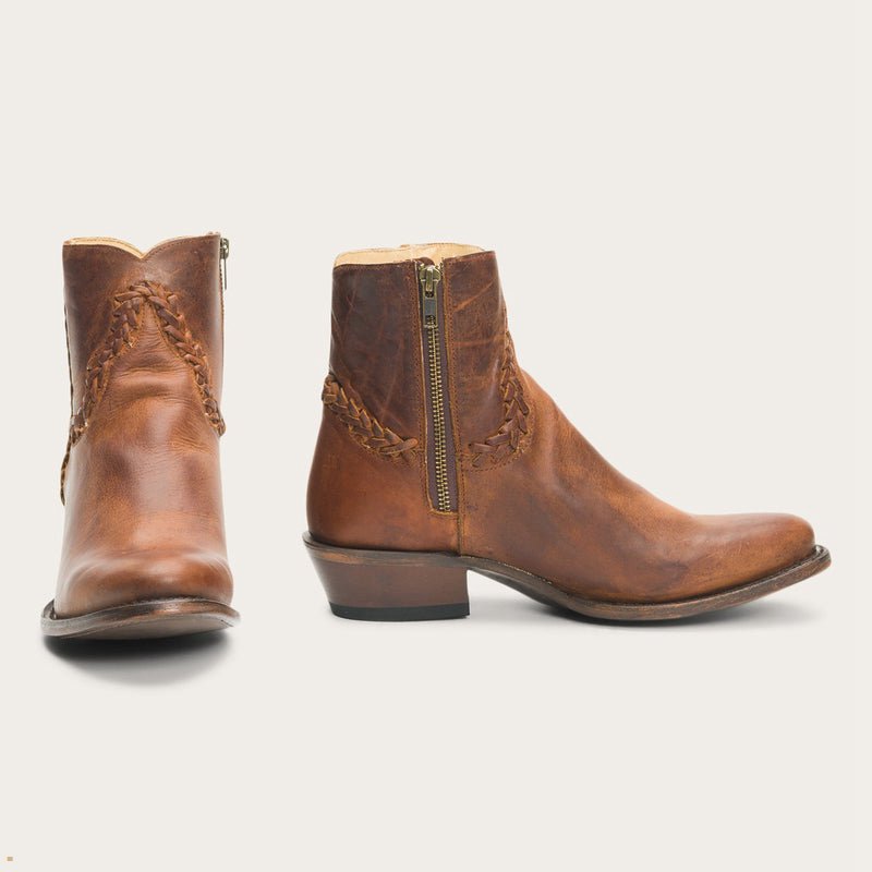 Brown Stetson Pixie Women's Boots | UK 40STLHGJI