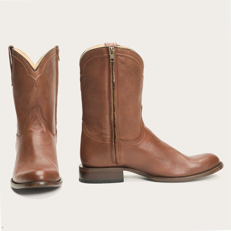 Brown Stetson Rancher Zip Men's Boots | UK 97GAJNEKF