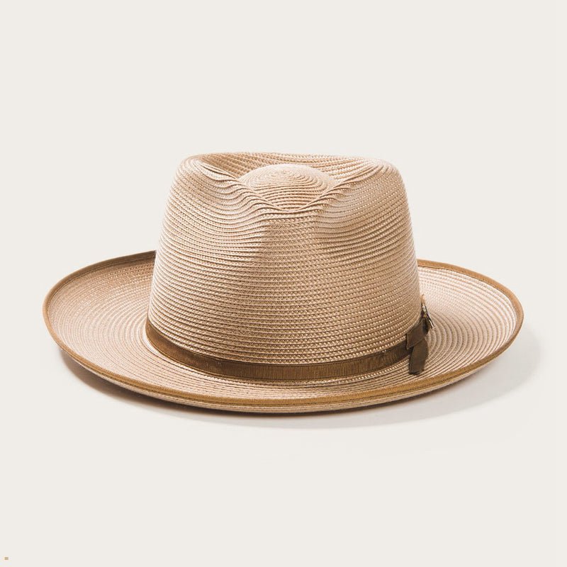 Brown Stetson Stratoliner Milan Men's Fedoras | UK 38MQPJSTX