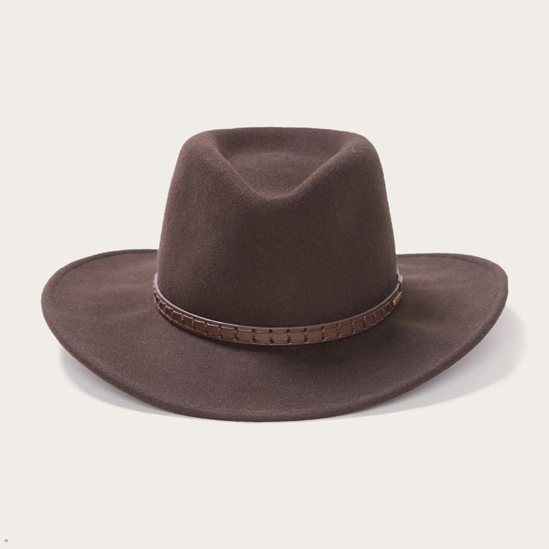 Brown Stetson Sturgis Women's Outdoor Hats | UK 94MLXDSJK