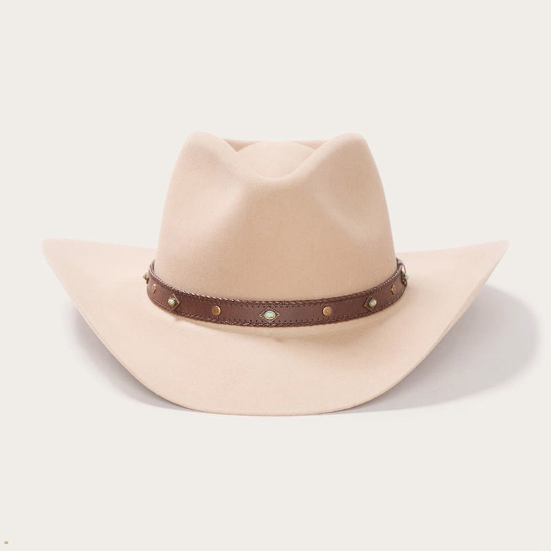 Brown Stetson Sunset Ride 4x Men's Cowboy Hats | UK 39ELCKWYQ