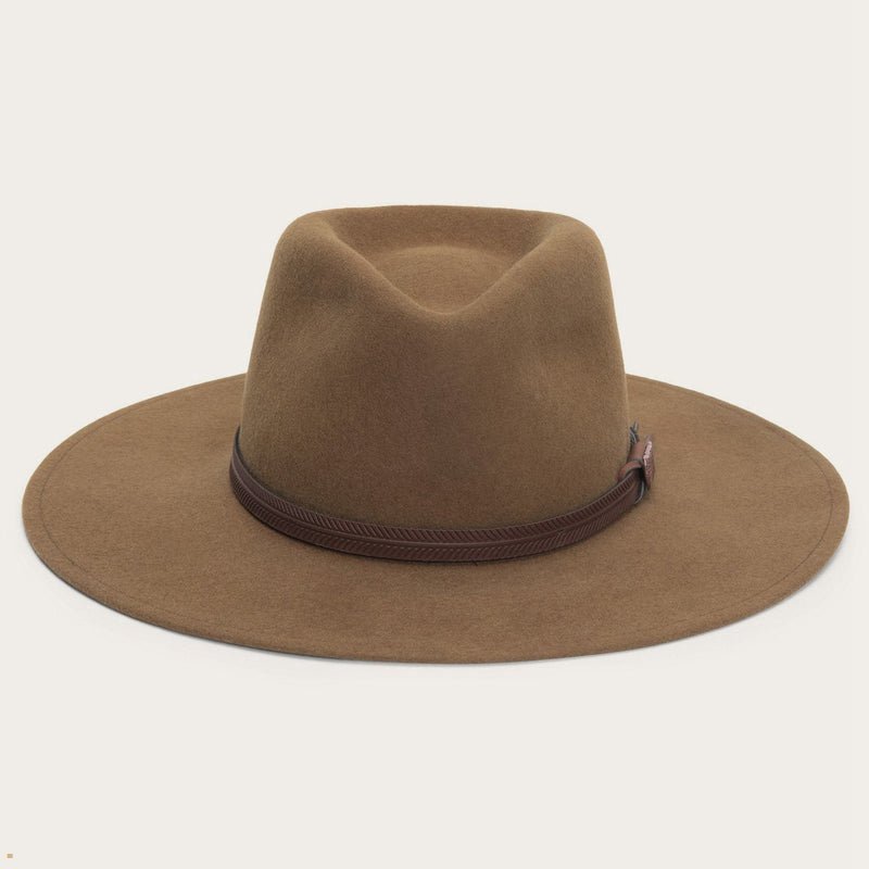 Brown Stetson The Stargazer Women's Outdoor Hats | UK 04JZYXBDC